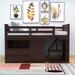 Harriet Bee Wood Loft Bed, Twin Size Low Loft Bed w/ Drawers & Desk | 47 H x 42 W x 79 D in | Wayfair 36EA2D08AA1341E0B54F9F5974CF4EAD