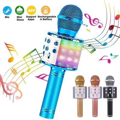 Microphone de détermination de micro sans fil KTV lecteur USB haut-parleur professionnel karaoké
