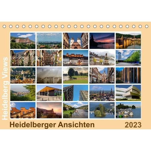 Heidelberg Views - Heidelberger Ansichten (Tischkalender 2023 DIN A5 quer)