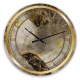 Designart 'Glam Gold Desert Neutral' Glam Large Wall CLock