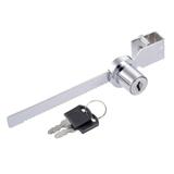 141mm Zinc Alloy Chrome Plated Ratchet Showcase Cabinet Lock , Keyed Alike - 141mm, Keyed Alike