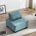 Accent Sofa Couches Living Room Sofa with Solid Wood Legs Teal