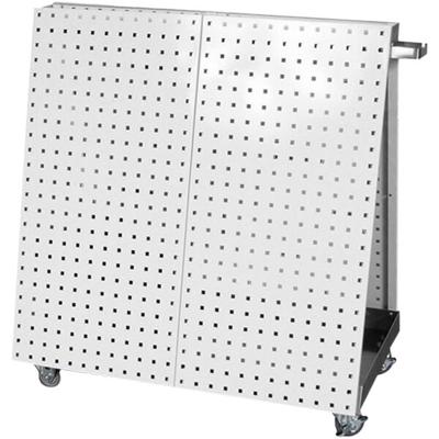 Triton Products 36 3/4" x 21 1/4" x 39 1/4" White LocBoard Tool Cart