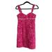 Lilly Pulitzer Dresses | Lilly Pulitzer Women Hot Pink Floral Embroidered Mini Sun Dress Spaghetti Straps | Color: Pink | Size: 0