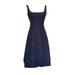 J. Crew Dresses | J. Crew Sophia Midnight Navy Blue 100% Silk Sleeveless Midi Dress Women's Size 4 | Color: Black/Blue | Size: 4