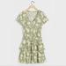 Anthropologie Dresses | Anthropologie , Saturday Sunday Green And White Floral Dress | Color: Green/White | Size: 4