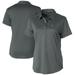 Women's Cutter & Buck Gray Seattle Mariners Prospect Textured Stretch Polo