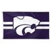 WinCraft Kansas State Wildcats 3' x 5' Horizontal Stripe Deluxe Single-Sided Flag