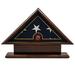 DECOMIL American Veteran Burial Flag Display Case Wall Décor, Solid Wood in Black/Red | 14.25 H x 24 W x 4 D in | Wayfair 272729