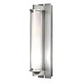 Hubbardton Forge Fuse 1 - Bulb Outdoor Flush Mount Aluminum/Glass/Metal in Gray | 21 H x 4.6 W x 5.9 D in | Wayfair 306455-SKT-78-ZM0390