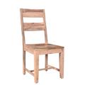 Loon Peak® Larae Solid Wood Slat Back Side Chair in Brown Wood in White | 39 H x 18 W x 18 D in | Wayfair 847E5C782F514C96AF1742A7AB4A3A7F