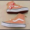 Vans Shoes | New With Tags Vans Sk8-Hi Zip Salmon And White Shoe Size 12.5 | Color: White | Size: 12.5g