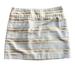J. Crew Skirts | J. Crew Skirt Size 6, White With Gold Stripes | Color: Gold/White | Size: 6