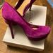 Jessica Simpson Shoes | Jessica Simpson Purple Suede Platform Heels | Color: Purple | Size: 9