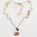 Kate Spade Jewelry | Kate Spade New York Ma Cherie Cherry Mini Crystal Pendant Necklace | Color: Gold/Red | Size: Os