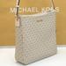 Michael Kors Bags | Michael Kors Jet Set Travel Large Messenger Crossbody Bag Light Cream Multi | Color: Gold/White | Size: Large