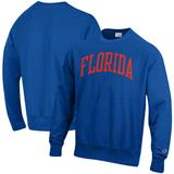 Men's Champion Royal Florida Gators Big & Tall Reverse Weave Fleece Crewneck Pullover Sweatshirt