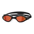 Zoggs Tiger Adult Swimming Goggles, UV protection swim goggles, Quick Adjust Comfort Goggle Straps, Fog Free Swim Goggle Lenses, Zoggs Liquid Skin Flexibility & Fit, Titanium Lens Sun Protection
