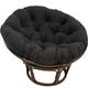 SHAIRMB Papasan Round Chair Cushions, Outdoor Waterproof Egg Chair Pad,Thicken Papasan Chair Cushion, Swing Chair Cushion Outdoor, for Outdoor Garden, Balcony and Living Room,ordinaryB,100x100cm