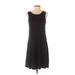 Maurices Casual Dress - A-Line Scoop Neck Sleeveless: Black Solid Dresses - Women's Size X-Small
