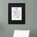 Trademark Fine Art 'Bird' Framed Graphic Art on Canvas in Black/Green/White | 0.5 D in | Wayfair ALI3538-B1114BMF