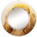 East Urban Home Portrait Of A Golden Retriever Cocker Spaniel - Traditional Wall Mirror Round | 24 H x 24 W x 0.24 D in | Wayfair