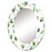 East Urban Home Tropical Green Leaves Patern - Tropical Wall Mirror | 30 H x 20 W x 0.24 D in | Wayfair 90D22B9E878149F4983DE2411F827C3C