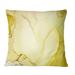 East Urban Home Yellow Ink Art Fluid Landscape - Modern Printed Throw Pillow Polyester/Polyfill blend | 16 H x 16 W x 5 D in | Wayfair