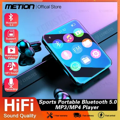 Lecteur MP3 Portable plein écran Bluetooth 2023 baladeur lecteur de musique vidéo Mp4 FM