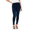 M17 Damen Women Ladies Trousers Pants with Pockets Denim Jeans Jeggings Skinny Fit Classic Casual Hose mit Taschen, Dark Wash Blue, 27