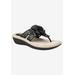 Women's Cynthia Sandal by Cliffs in Black Smooth (Size 6 M)