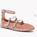 Madewell Shoes | Madewell Pink Suede Ballet Mary Jane Shoes 7.5 | Color: Pink | Size: 7.5