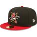Men's New Era Black Albuquerque Isotopes Home Logo Authentic Collection 59FIFTY Fitted Hat