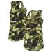 Women's New Era Green Los Angeles Angels 2022 MLB Armed Forces Day Camo Racerback Tank Top