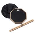 TIGER TDA410-5B Übungspad mit 5B Hickory-Drumsticks, 25,4 cm (10 Zoll)