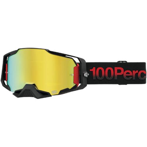 100% Armega Mirror Tzar Motocross Brille, schwarz-rot