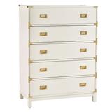 Kedric 5-Drawer Gold Accent Chest by iNSPIRE Q Bold