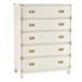 Kedric 5-Drawer Gold Accent Chest by iNSPIRE Q Bold