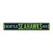 NFL Teams Steel Street Sign - SEATTLE SEAHAWKS AVE - 36" x 6"