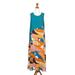 Sunrise Vibes,'Long Printed Rayon Sundress'