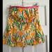 Lilly Pulitzer Tops | Lilly Pulitzer Floral Cotton Tube Top With Tulip Petal Hem-Vintage! | Color: Pink/Yellow | Size: 2