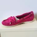 Coach Shoes | Coach Fuchsia Loafers (Size 7.5) | Color: Cream/Pink | Size: 7.5