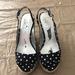 Jessica Simpson Shoes | Jessica Simpson Wedge Black White Polka Dot Open Toe Sandals Size 7 | Color: Black/White | Size: 7