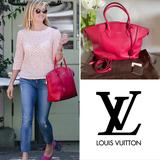 Louis Vuitton Bags | Louis Vuitton Lockit Mm Parnassea Leather Framboise Bag | Color: Red | Size: Mm