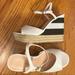 Kate Spade Shoes | Kate Spade Platform Wedge, White | Color: Black/White | Size: 9