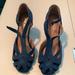 Nine West Shoes | Blue Suede Heels Never Worn | Color: Blue | Size: 6.5