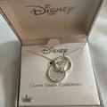 Disney Jewelry | Disney Fine Plated Silver Charm, Grace, Confidence Necklace | Color: Silver | Size: Os