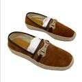 Gucci Shoes | Gucci Horsebit Brown Suede Espadrilles Men’s Loafers Sneakers | Color: Brown | Size: 8