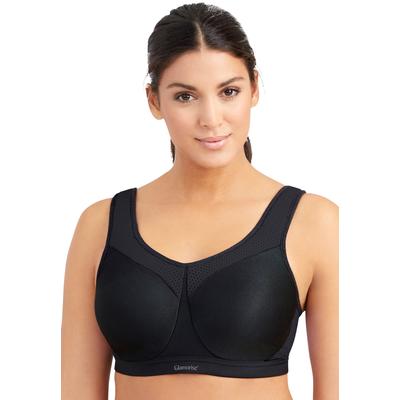 Plus Size Women's Glamorise® Wonderwire® High-Impact Underwire Sport Bra 9066 by Glamorise in Black (Size 40 B)