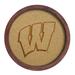 Wisconsin Badgers 20.25'' Round Faux Barrel Framed Cork Board